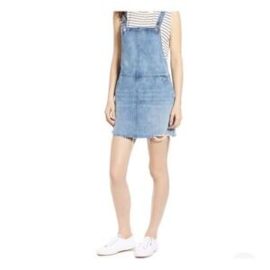 Blank NYC Skirtall Woman Size 27 Blue Blow The Bag Skirtall Denim Medium Wash